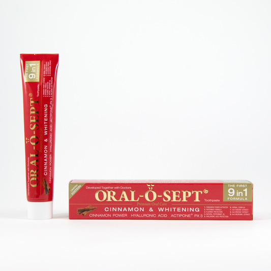 ORAL-O-SEPT Premium Toothpaste CINNAMON & WHITENING