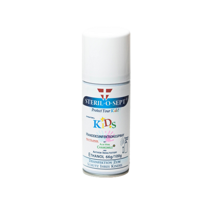 <tc>STERIL-O-SEPT Kids Premium dezinfekcijsko sredstvo za razkuževanje za otroke - AEROSOL 100 ml (pakiranje 3+1 GRATIS)</tc>