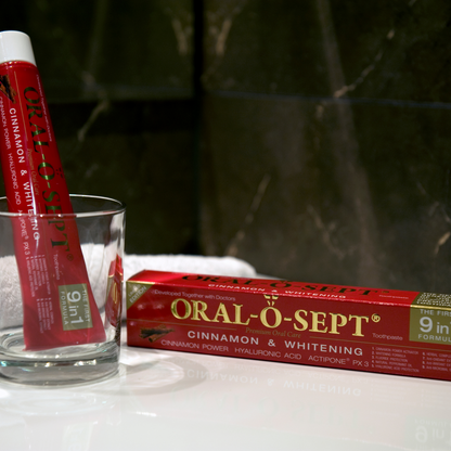 ORAL-O-SEPT Premium Toothpaste CINNAMON & WHITENING