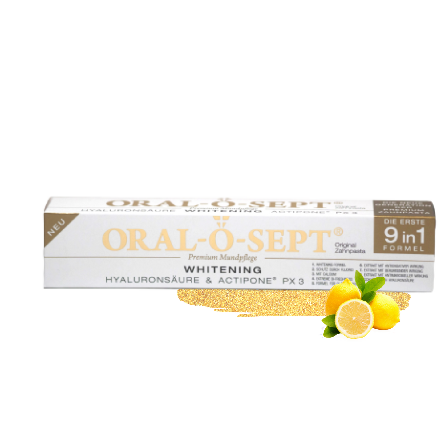 ORAL-O-SEPT Premium Toothpaste WHITENING The Original (Pack of 3+1 GRATIS)