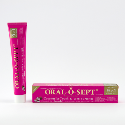 ORAL-O-SEPT Premium Toothpaste Coconut Ice Touch & WHITENING