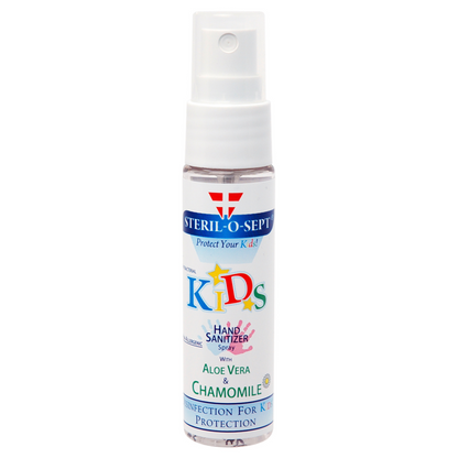 STERIL-O-SEPT Premium Hand Sanitizer - Kids Spray (Pack of 3+1 GRATIS)